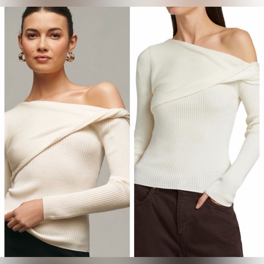 Reformation Lilou Merino Long-Sleeve Knit Top